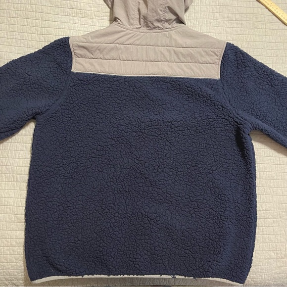 Disney World Mickey Mouse Sherpa Hoodie Zip Up Denali Jacket Adult 2XL Blue - Picture 9 of 10